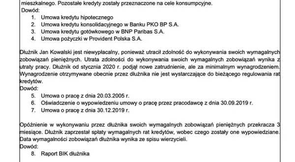 Jakie dokumenty są niezbędne do upadłości konsumenckiej w Polsce?
