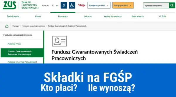 Kto płaci składki na fundusz gwarantowanych świadczeń pracowniczych?